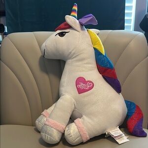 JoJo Siwa Sparkling Unicorn Plush with Rainbow Accents